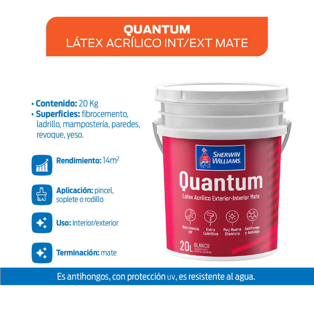 Quantum Latex Acrilico Int/Ext