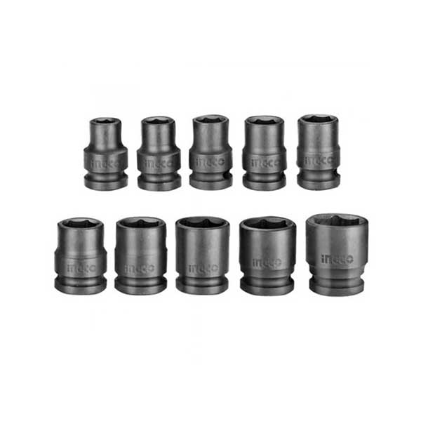 Ingco Set De Dados Llave De Impacto 1/2'' HKISSD12101 