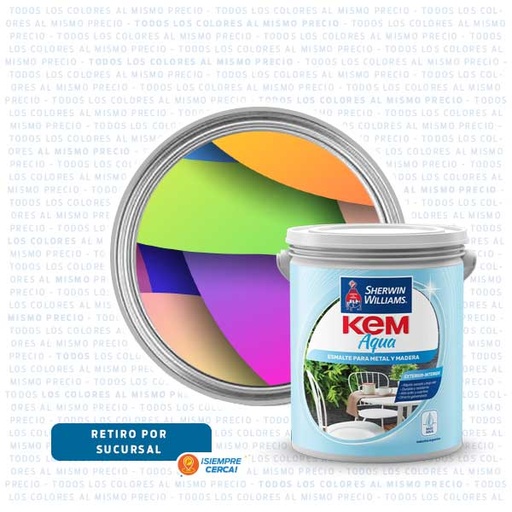 Kem Aqua Esmalte Al Agua Colores