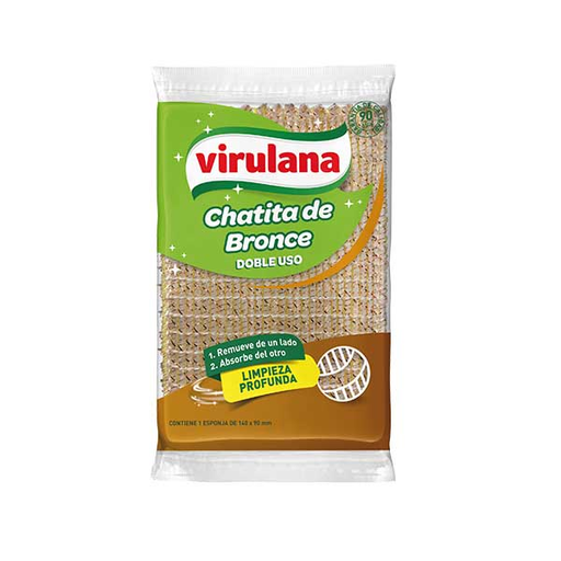 [253157] Mapa Virulana Esponja Chatita De Bronce *