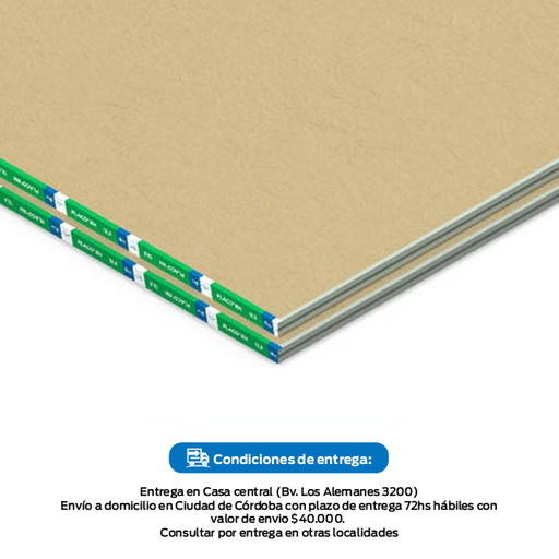 [253371] Placo Placa Resistente A La Humedad (RH)