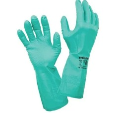 [256608] Bilvex Guante Acrilo Nitrilo Verde Para Acido